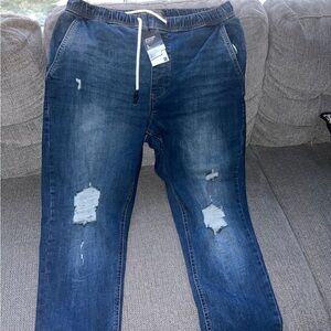 Primark Men’s Stretch Denim Pull on Jogger Sz large